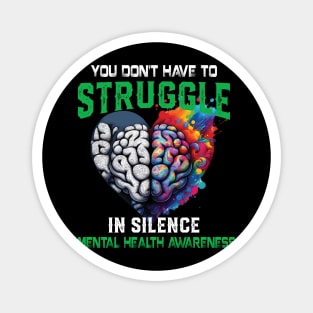 Mental Health Awareness Month Fight Stigma Mental Disease Magnet